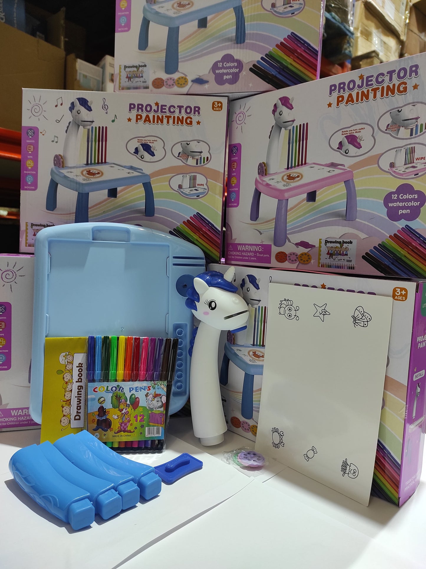 Escritorio de aprendizaje para niños unicornio azul - additional image 5